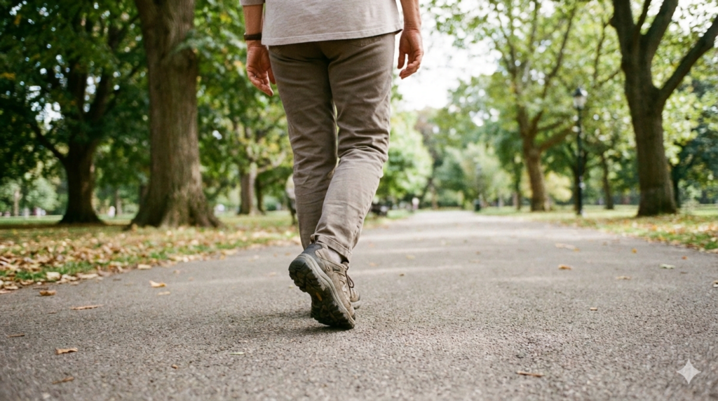 hoe loopt iemand met polyneuropathie