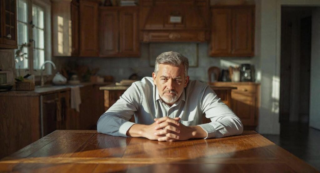 man slaapproblemen door polyneuropathie.